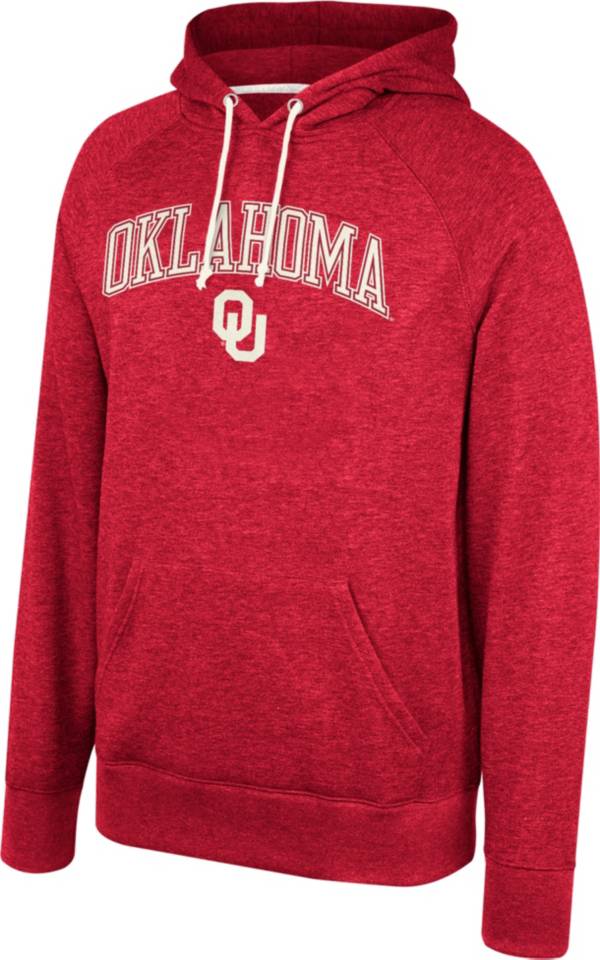 Top of the World Men's Oklahoma Sooners Crimson Tri-Blend Raglan Hoodie