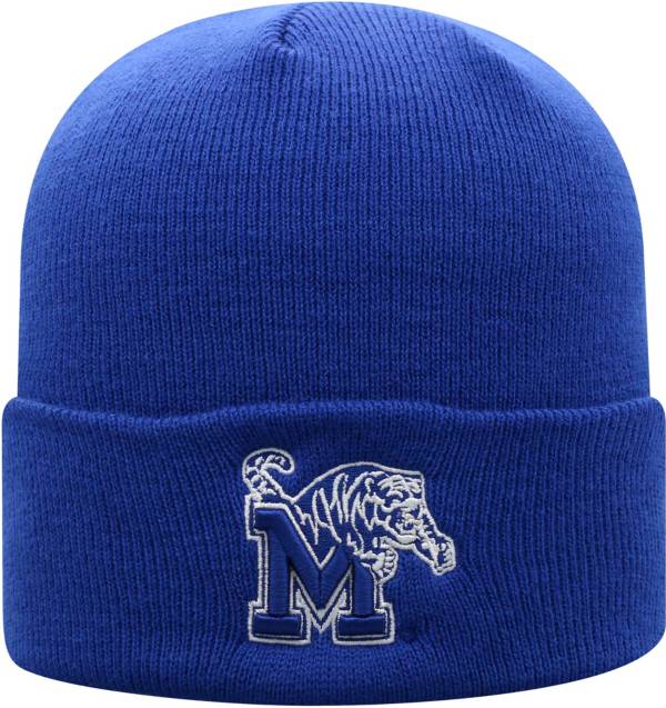 Top of the World Men's Memphis Tigers Blue Cuff Knit Beanie