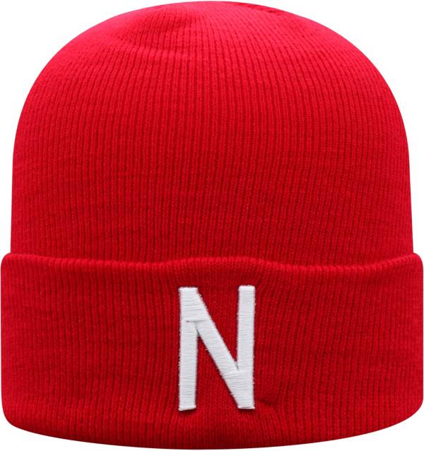 Top of the World Men's Nebraska Cornhuskers Scarlet Cuff Knit Beanie