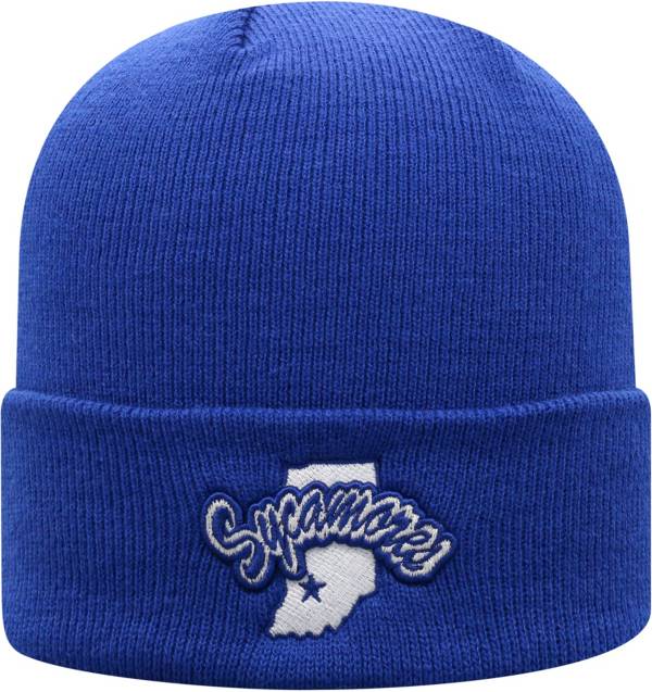 Top of the World Men's Indiana State Sycamores Sycamore Blue Cuff Knit Beanie