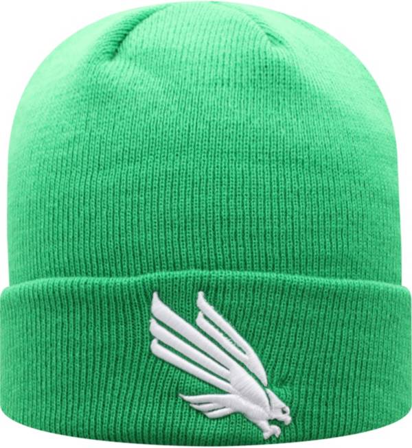 Top of the World Men's North Texas Mean Green Green Cuff Knit Beanie