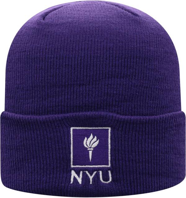 Top of the World Men's NYU Violets Purple Cuff Knit Beanie