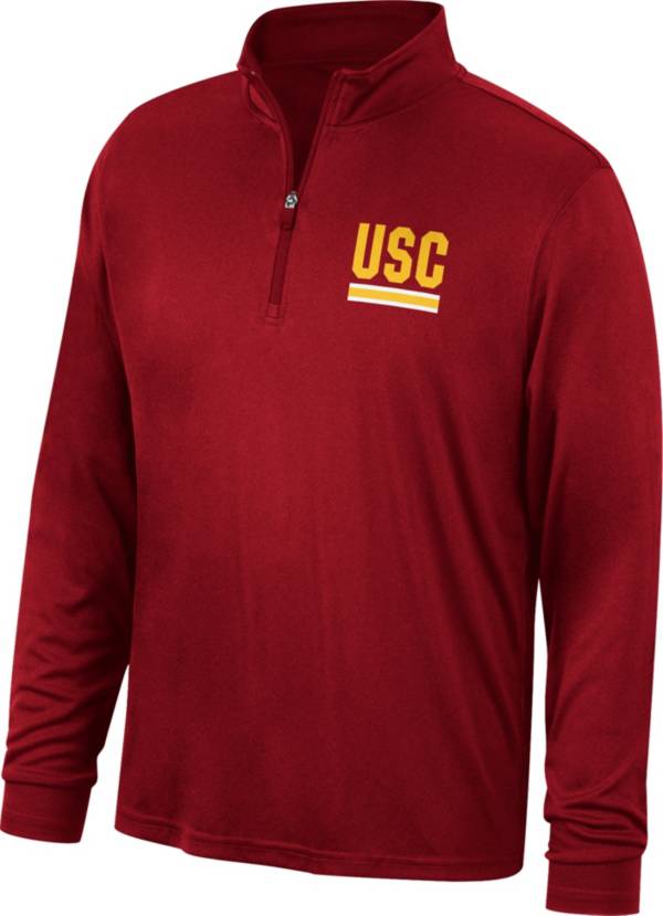 Top of the World Men's USC Trojans Cardinal Quarter-Zip Shirt