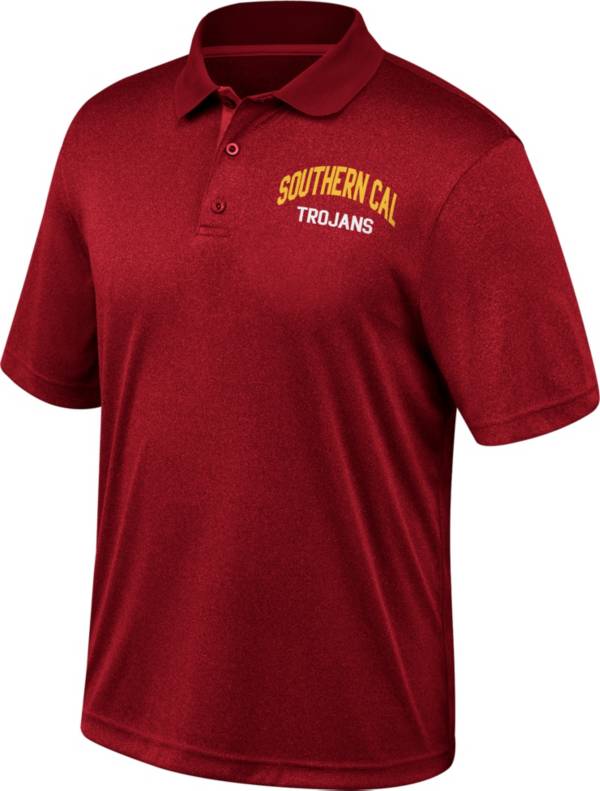 Top of the World Men's USC Trojans Cardinal Promo Poly Polo