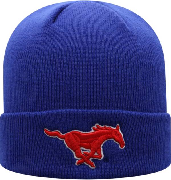 Top of the World Men's Southern Methodist Mustangs Blue Cuff Knit Beanie