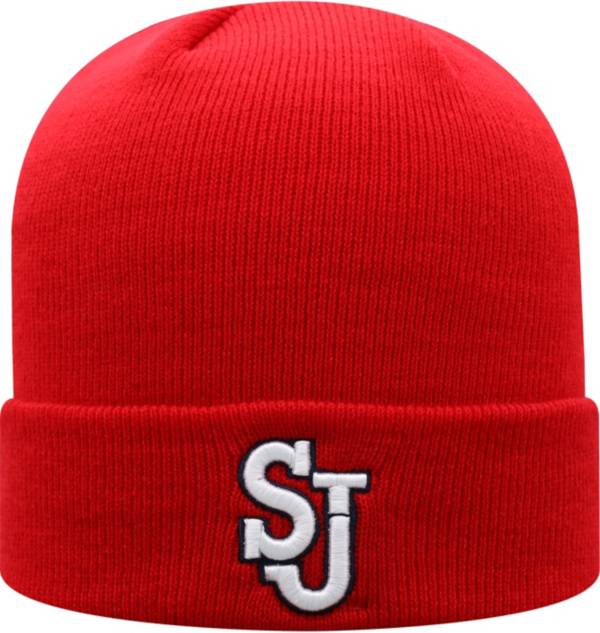 Top of the World Men's St. John's Red Storm Red Cuff Knit Beanie