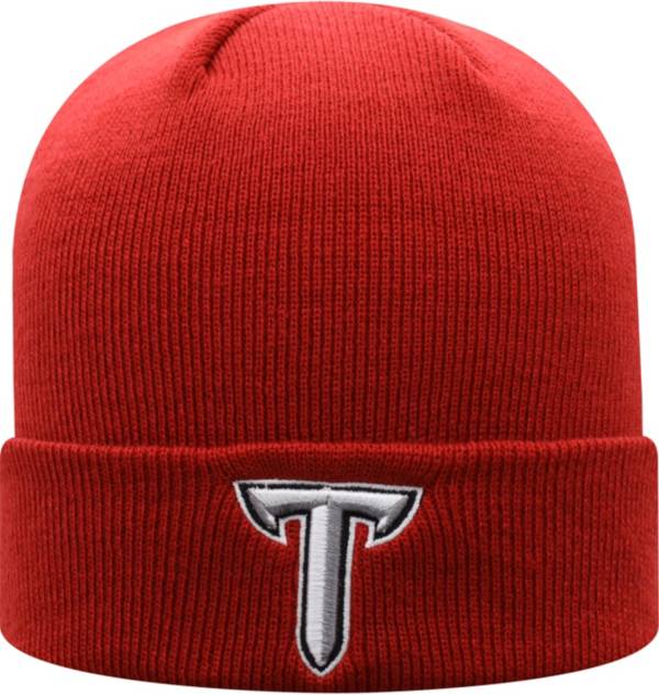 Top of the World Men's Troy Trojans Cardinal Cuff Knit Beanie