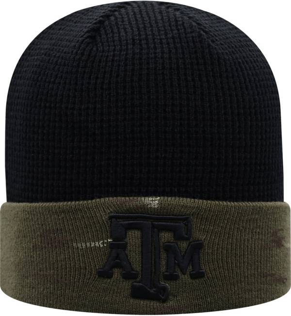 Top of the World Men's Texas A&M Aggies Black/Green OHT Military Appreciation Beanie product image