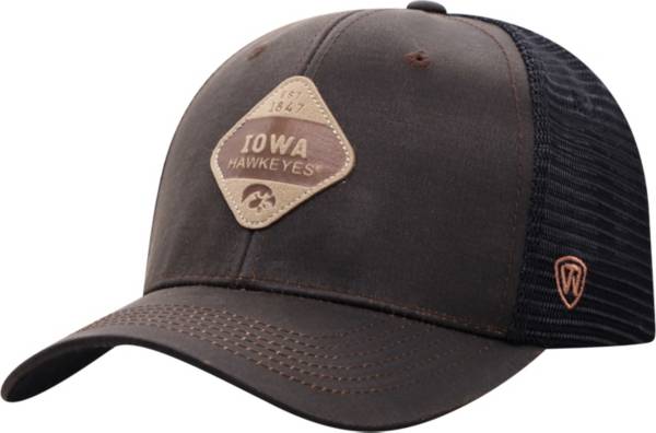 Top of the World Men's Iowa Hawkeyes Elm Adjustable Black Hat