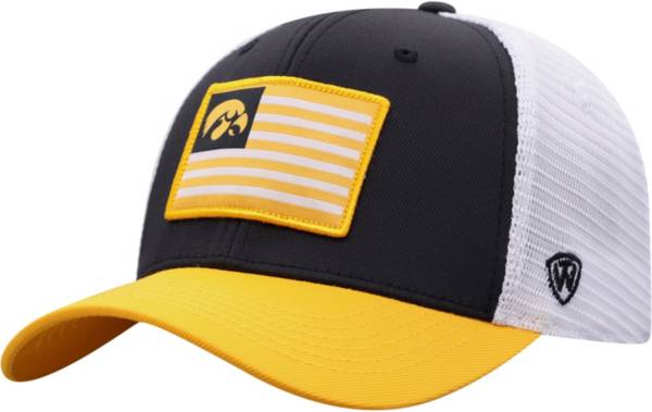 Top of the World Men's Iowa Hawkeyes Pledge Flex Black Hat