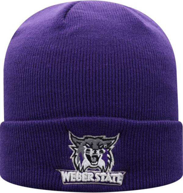 Top of the World Men's Weber State Wildcats Purple Cuff Knit Beanie