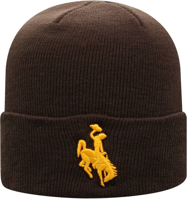 Top of the World Men's Wyoming Cowboys Brown Cuff Knit Beanie