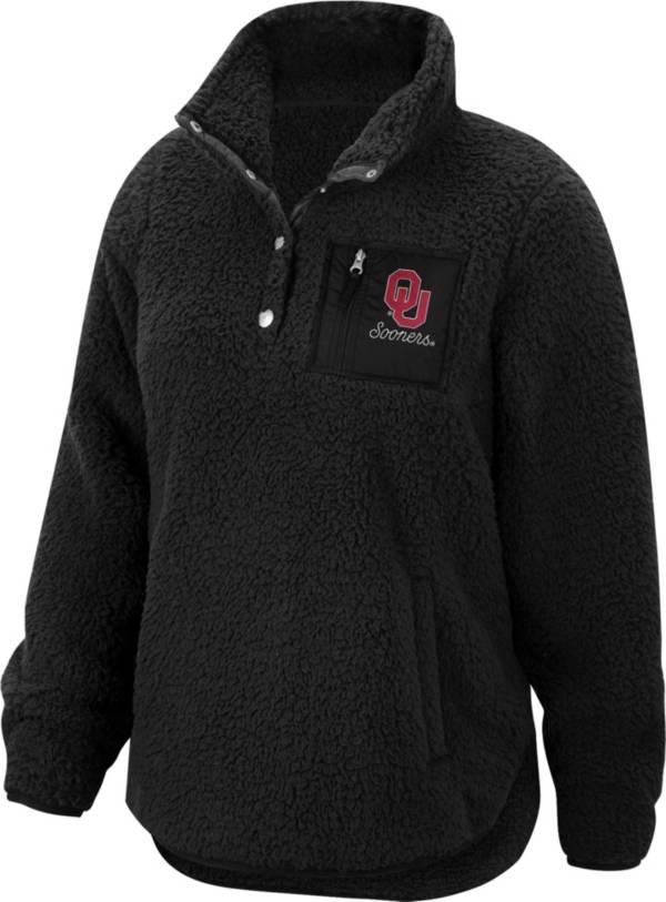 Top of the World Men's Oklahoma Sooners Sierra Sherpa Black Pullover