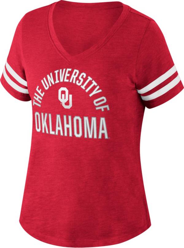 Top of the World Women's Oklahoma Sooners Crimson V-Neck T-Shirt product image