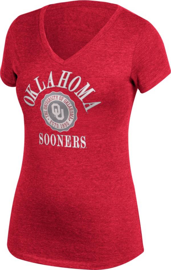 Top of the World Women's Oklahoma Sooners Crimson Favorite Crest T-Shirt