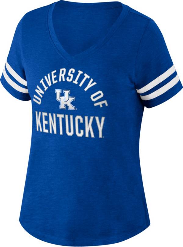 Top of the World Women's Kentucky Wildcats Blue V-Neck T-Shirt