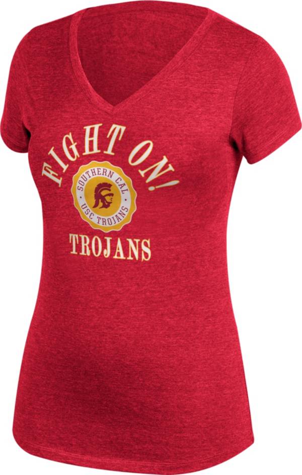 Top of the World Women's USC Trojans Cardinal Favorite Crest T-Shirt