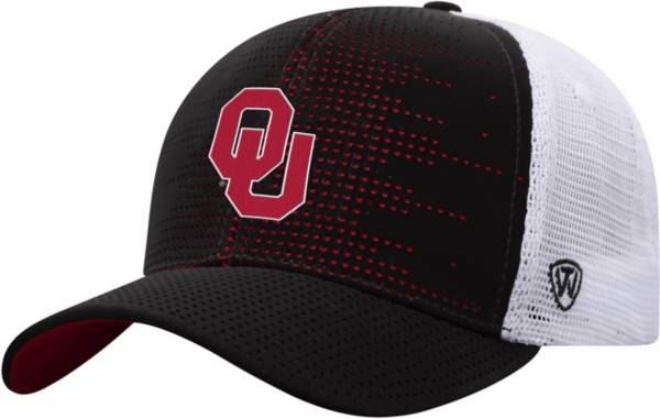 Top of the World Youth Oklahoma Sooners Crushed Adjustable Black Hat
