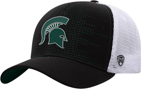 Top of the World Youth Michigan State Spartans Crushed Adjustable Black Hat