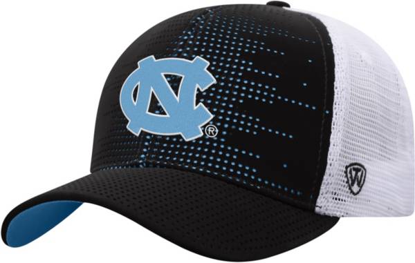 Top of the World Youth North Carolina Tar Heels Crushed Adjustable Black Hat