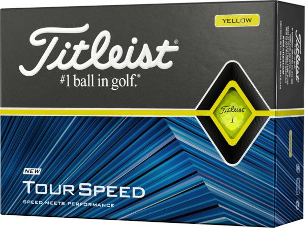 Titleist 2020 Tour Speed Yellow Golf Balls
