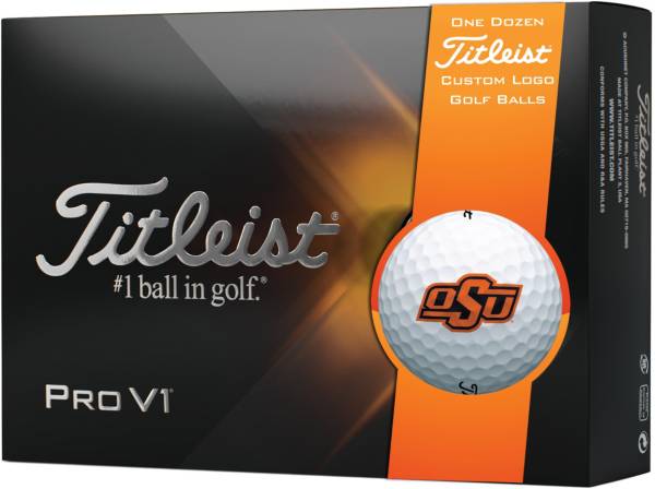 Titleist 2021 Pro V1 Oklahoma State Cowboys Golf Balls