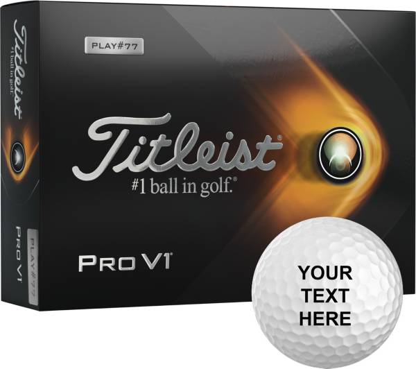 Titleist 2021 Pro V1 Double Number Personalized Golf Balls