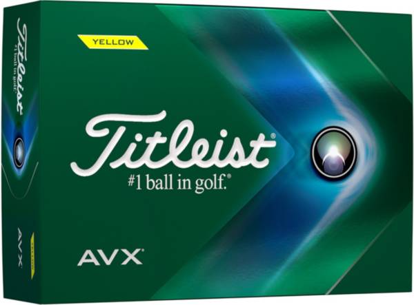 Titleist 2022 AVX Yellow Golf Balls