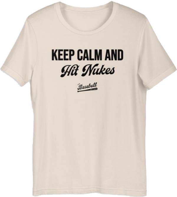 Baseball Bat Bros Adult "Keep Calm & Hit Nukes" T-Shirt