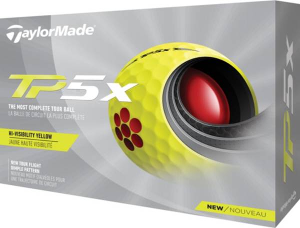 TaylorMade 2021 TP5x Yellow Golf Balls