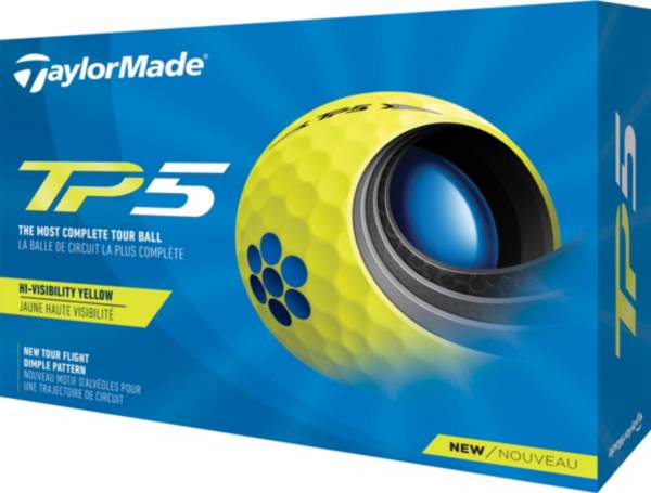 TaylorMade 2021 TP5 Yellow Golf Balls