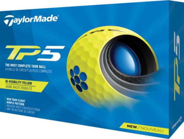 TaylorMade 2021 TP5 Yellow Golf Balls product image