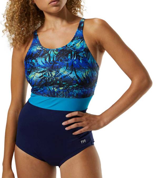 TYR Women's Cabo Belted Control Fit One Piece Swimsuit