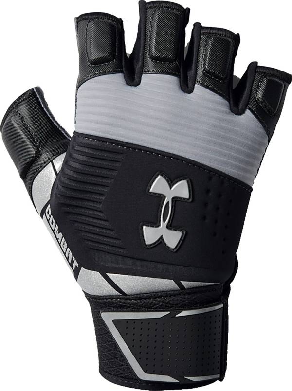 Under Armour Men's Combat NFL Football Half-Finger Gloves