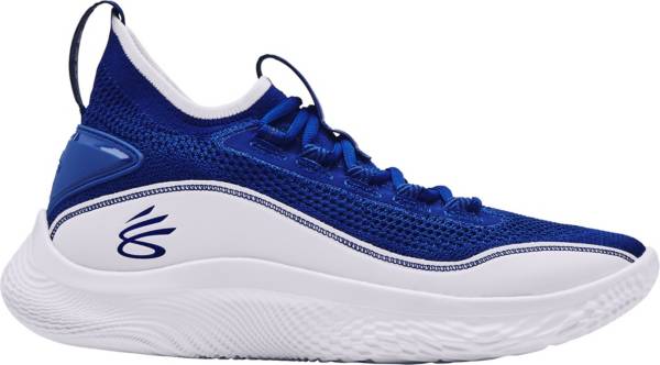 Under Armour Curry Flow 8 Basketball Shoes BLU/WHT 