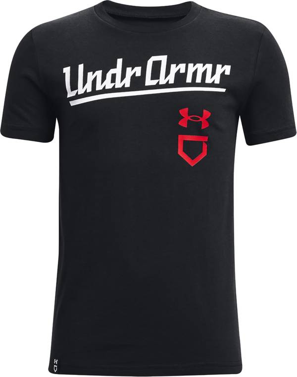 Under Armour Boy's Baseball Script T-shirt