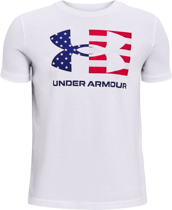 Under Armour Boys' Freedom Chest Flag Logo T-Shirt