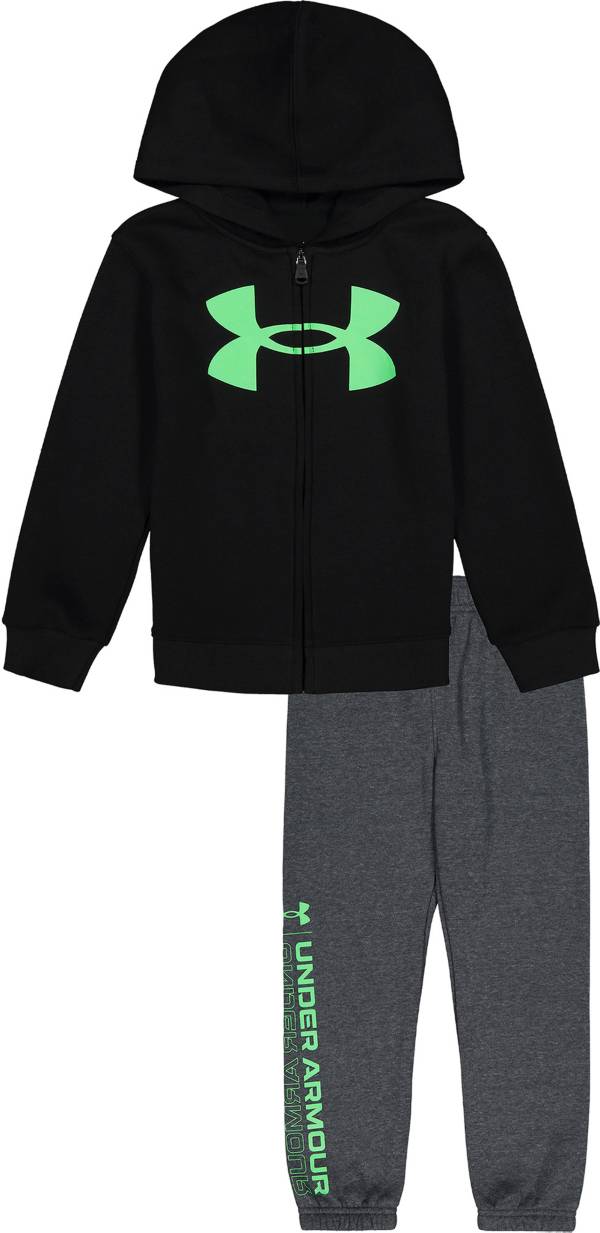 Under Armour Boys' Big Logo Full Zip Hoodie Set