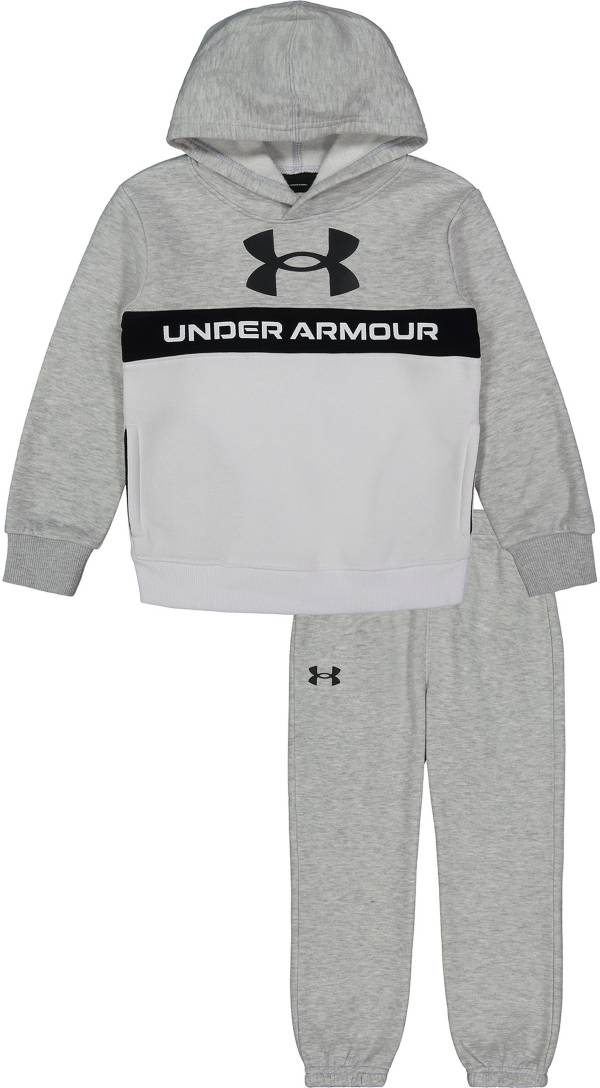 Under Armour Little Boys' Colorblock Logo Hoodie and Jogger Set