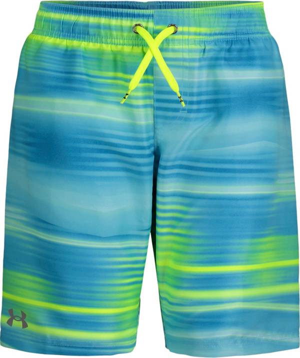 Under Armour Boys' Beam Stripe Volley Swim Trunks