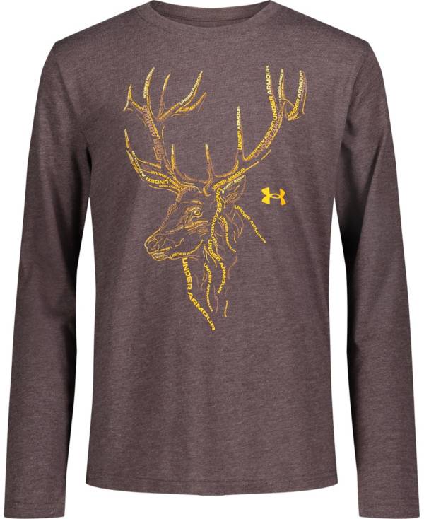 Under Armour Boys' Deer Mark Long Sleeve T-Shirt