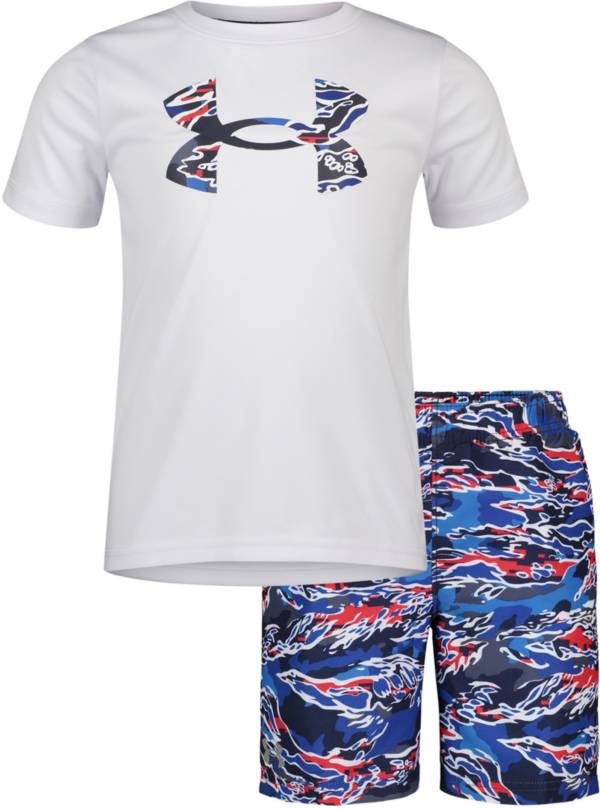 Under Armour Boys' Hyper Mash Camo Swim Set
