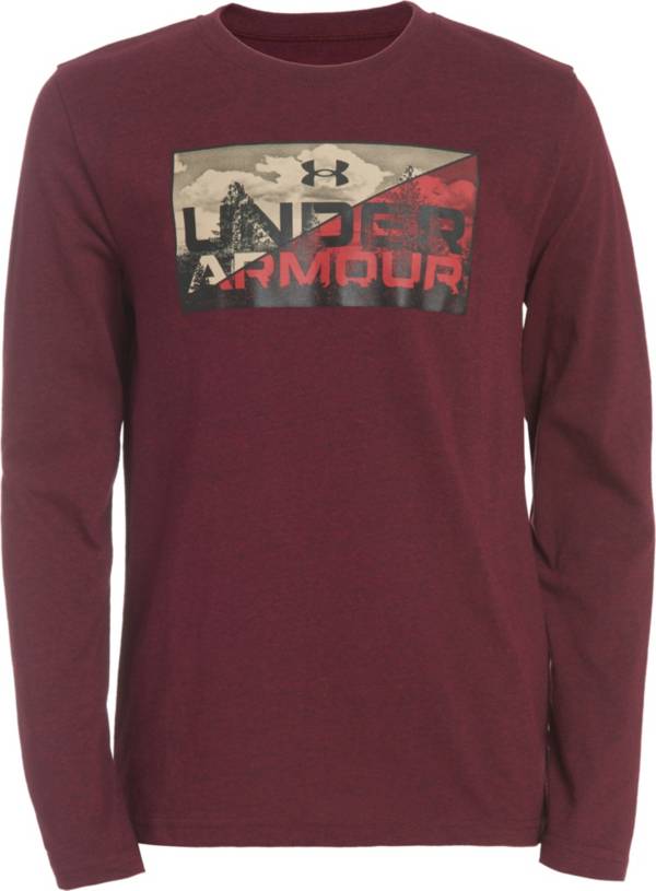 Under Armour Boys' Photo Boxed Long Sleeve T-Shirt