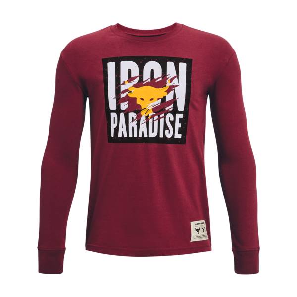 Under Armour Boys' Project Rock Live Iron Paradise Long Sleeve Shirt