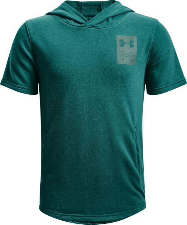 Under Armour Boys' Rival Terry Short Sleeve Hoodie