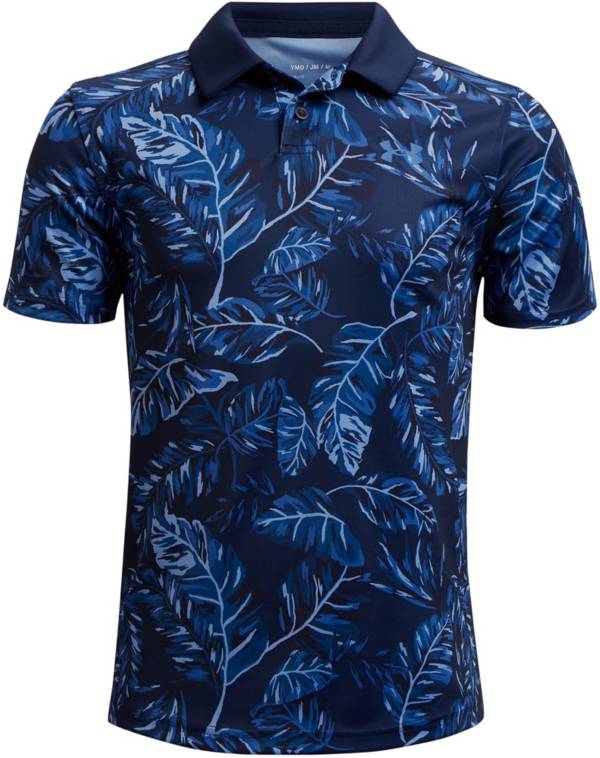 Under Armour Boys' Performance Printed Golf Polo