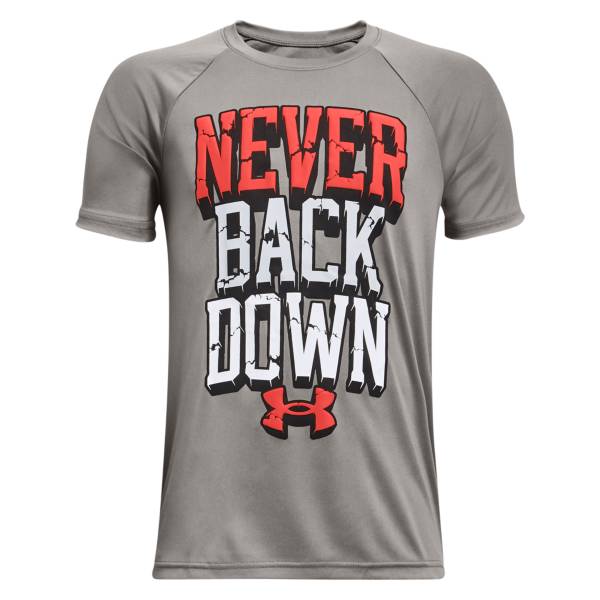 Under Armour Boys' Tech Never Back Down Graphic T-Shirt