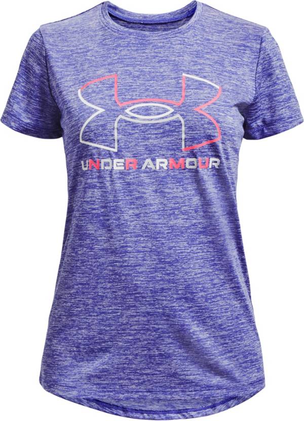 Under Armour Girls' Big Logo Twist Short Sleeve T-Shirt