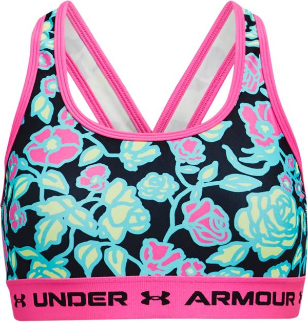 Under Armour Girls' Crossback Mid Printed Bra product image
