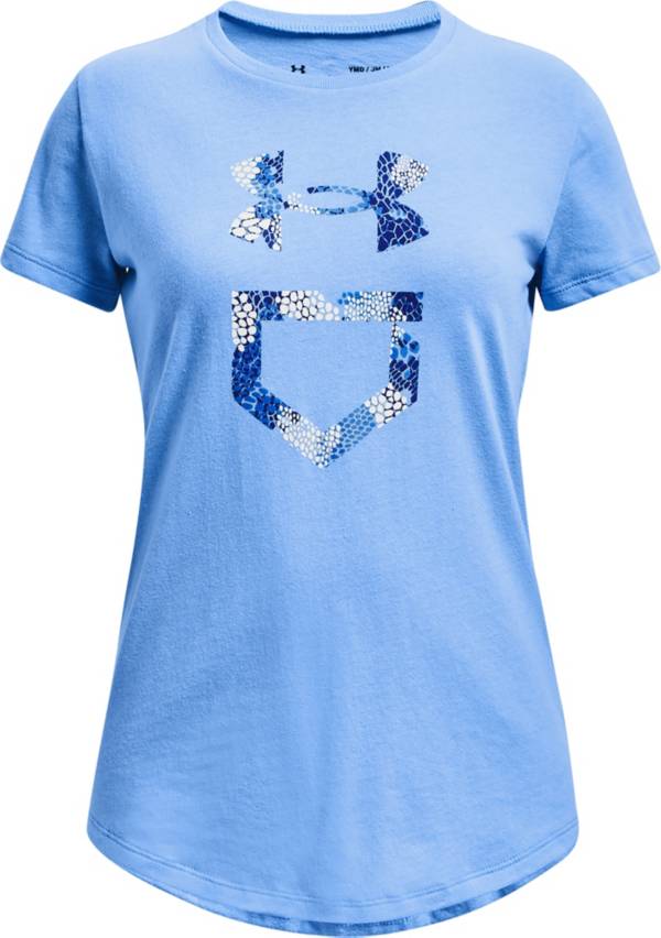 Under Armour Girls' Softball Graphic Branded T-Shirt